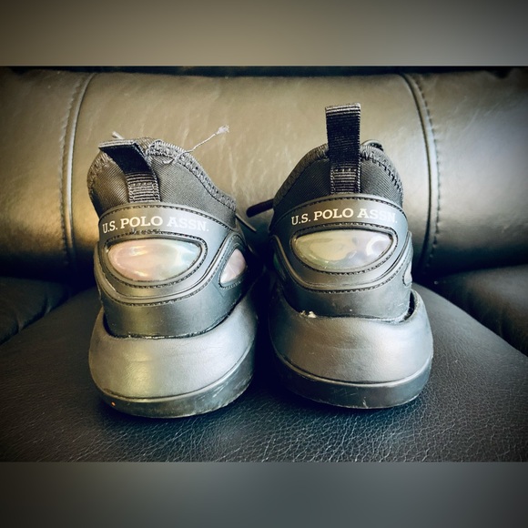 US POLO ASSN Sneakers | Black | Size 8 | Free with Purchase - Picture 3 of 8